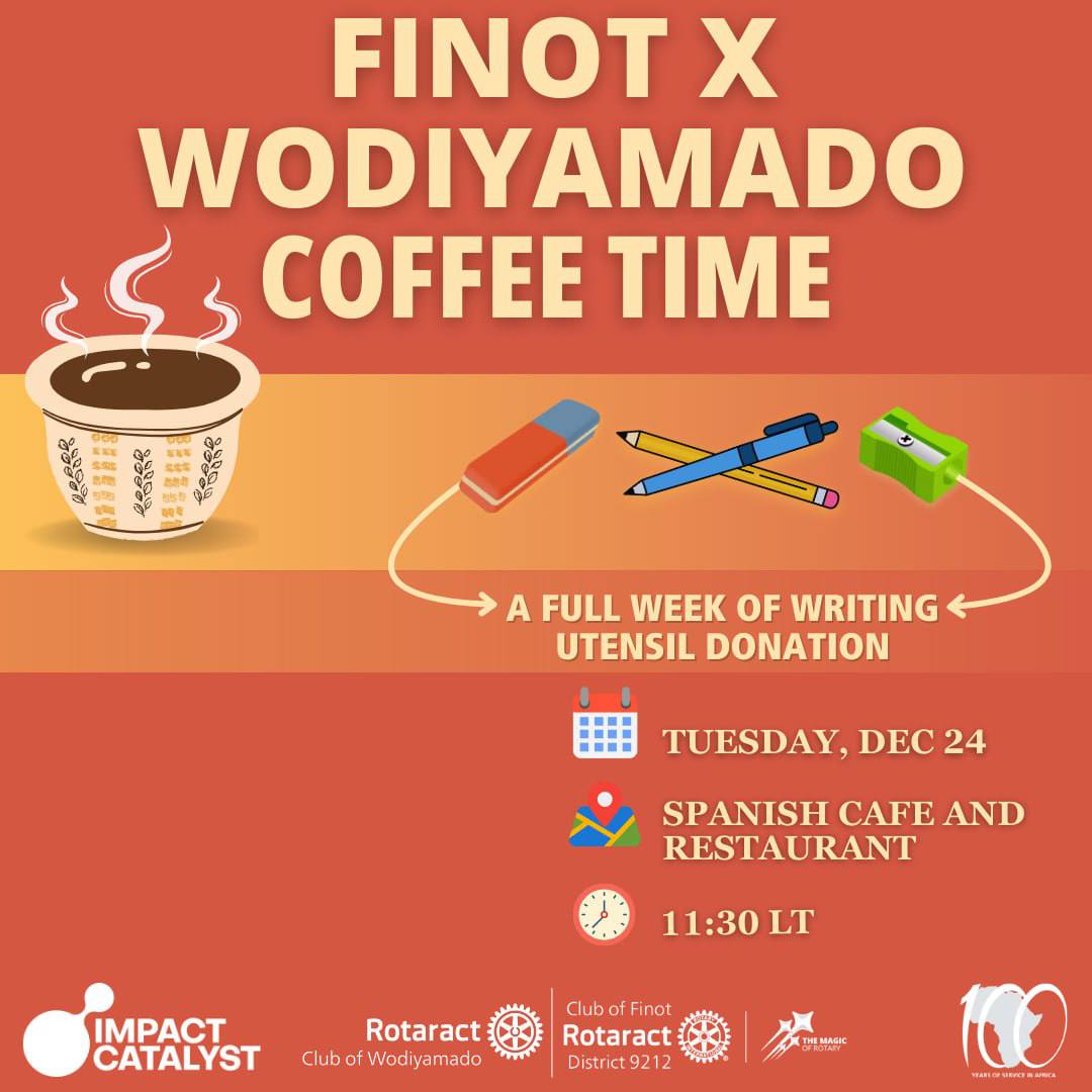Finot X Wodiyamado Coffee Time poster
